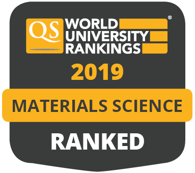 QS World University rankings in materials science 2019
